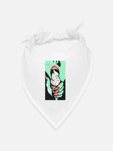 icekiss - Bandana Dreieckstuch - Weiß