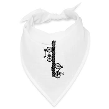 Radfahren Fahrrad Sport Radfahren Radfahrer - Bandana Dreieckstuch - Weiß - Vorne