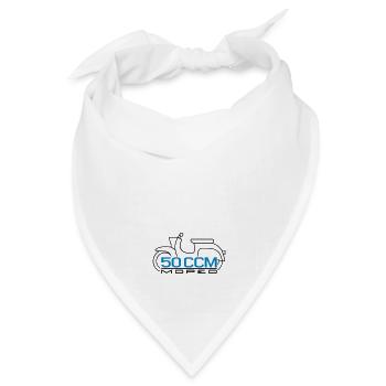Moped Schwalbe 50 ccm Emblem v.2 - Bandana Dreieckstuch - Weiß - Vorne