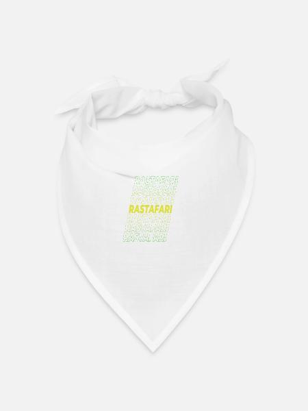 Rastafari - Bandana Dreieckstuch - Weiß