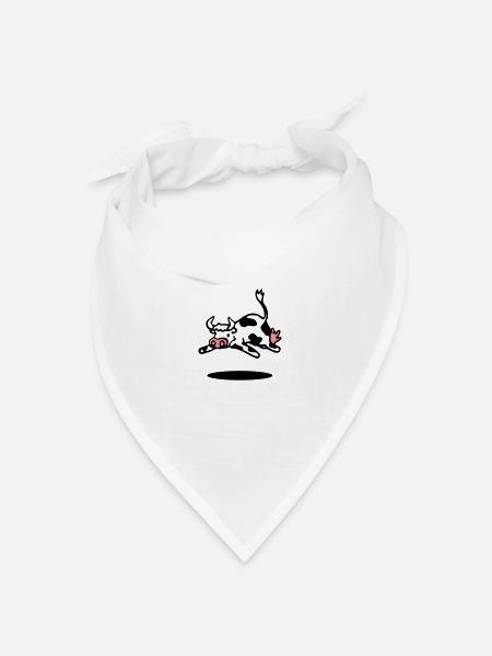 cow - Bandana Dreieckstuch - Weiß