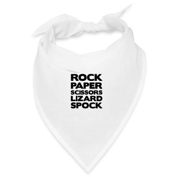 RockPaper - Bandana Dreieckstuch - Weiß - Vorne