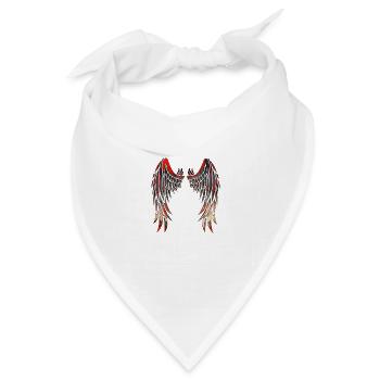 Fighting Angel Blood Wings - Bandana Dreieckstuch - Weiß - Vorne