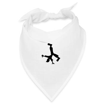 Breakdancer - Bandana Dreieckstuch - Weiß - Vorne