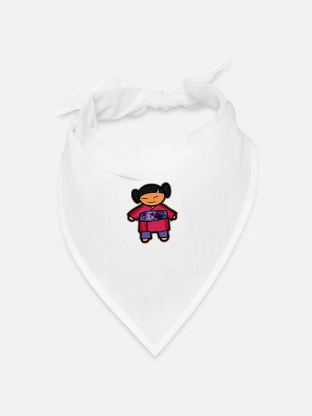 Chibi - Bandana Dreieckstuch - Weiß