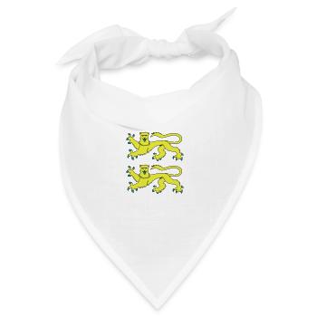 Normandie / Normand / Normande / France - Bandana Dreieckstuch - Weiß - Vorne