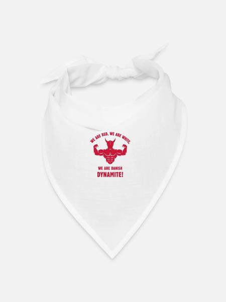 We Are Danish Dynamite! (Dänemark / Wikinger) - Bandana Dreieckstuch - Weiß