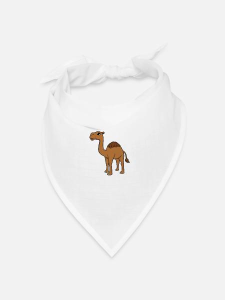 Kamel - Bandana Dreieckstuch - Weiß