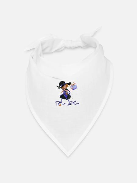 Hexe - Bandana Dreieckstuch - Weiß