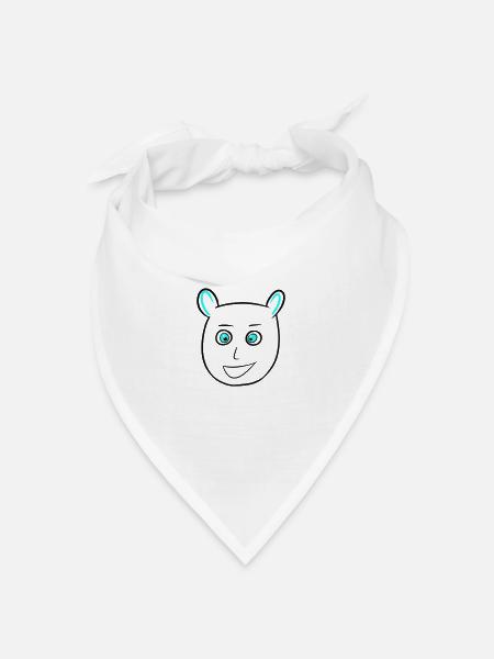 PabsyYouBär - Bandana Dreieckstuch - Weiß