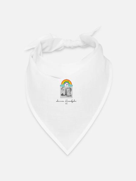 So sahen meine Hausaufgaben aus - Bandana Dreieckstuch - Weiß