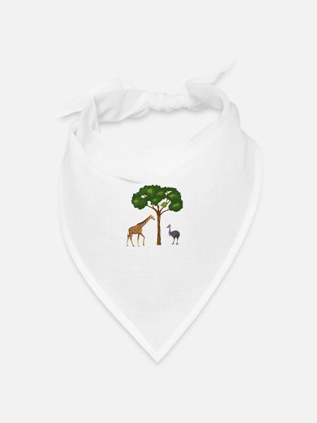 Safari Zoo Animal Safari Zoo - Bandana Dreieckstuch - Weiß