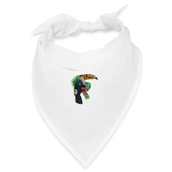 Tätowierung - Bandana Dreieckstuch - Weiß - Vorne