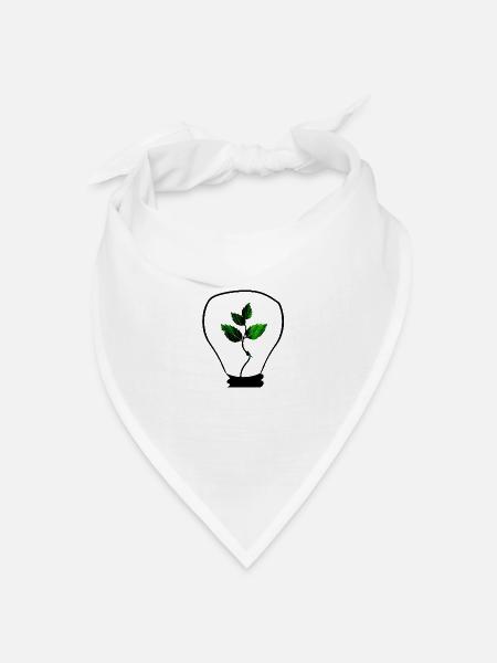 Nachhaltigkeit beginnt mit einer Idee - Bandana Dreieckstuch - Weiß
