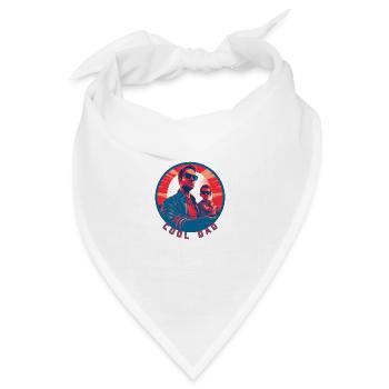 Cool Dad - Bandana Dreieckstuch - Weiß - Vorne