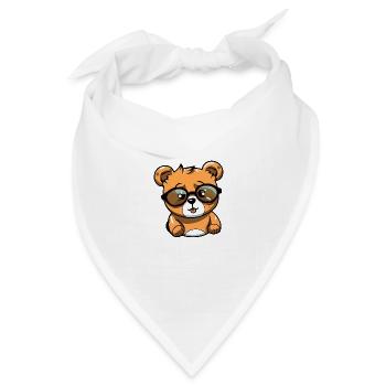 Maki Puuh - Bandana Dreieckstuch - Weiß - Vorne