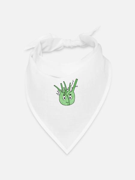 Fenchel - Bandana Dreieckstuch - Weiß