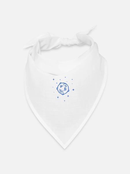 planet - Bandana Dreieckstuch - Weiß