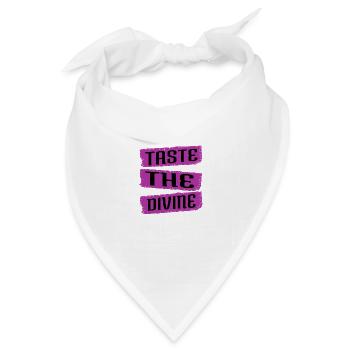birthday sayings exotic flavors awesome - Bandana Dreieckstuch - Weiß - Vorne