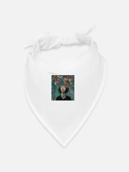 Bewusstsein für psychische Gesundheit - Bandana Dreieckstuch - Weiß