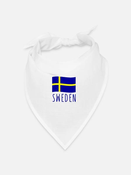 sweden - Bandana Dreieckstuch - Weiß