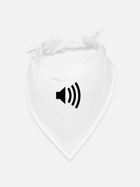 loud music - Bandana Dreieckstuch - Weiß