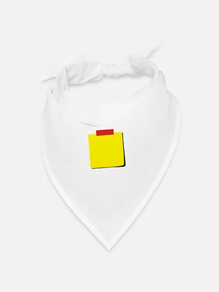 Zettel 3c - Bandana Dreieckstuch - Weiß