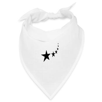 sternschnuppe - Bandana Dreieckstuch - Weiß - Vorne