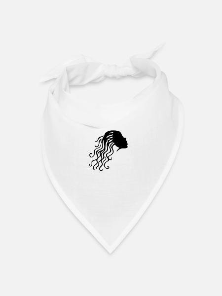 Woman Hair - Bandana Dreieckstuch - Weiß