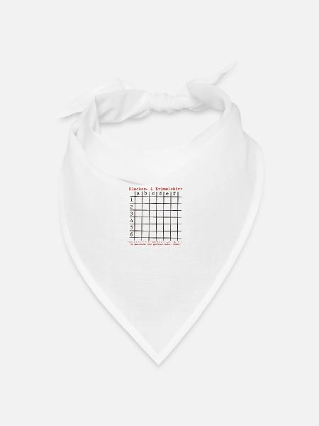 Klecker- & Krümelshirt - Bandana Dreieckstuch - Weiß