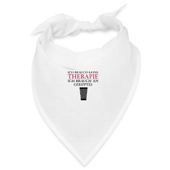 Therapy Gerippt Frankfurt - Bandana Dreieckstuch - Weiß - Vorne