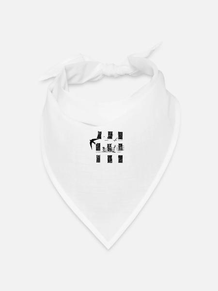 UrbanNature - Mauersegler - Bandana Dreieckstuch - Weiß