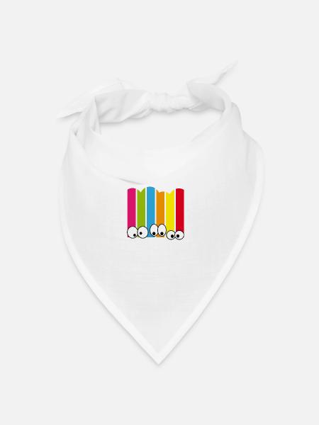 Glubschis - Bandana Dreieckstuch - Weiß