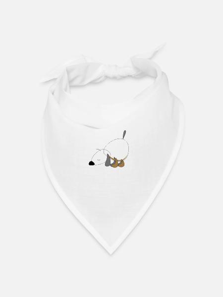 Hund - Bandana Dreieckstuch - Weiß