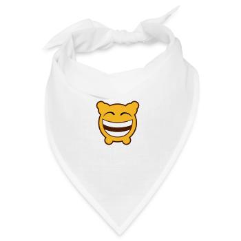 Düster lacht! - Bandana Dreieckstuch - Weiß - Vorne
