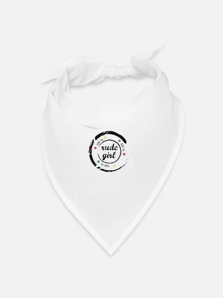 rudegirl - Bandana Dreieckstuch - Weiß