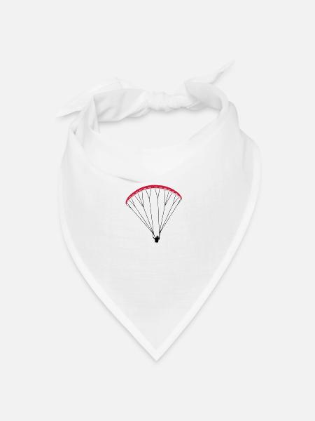 Paraglider Gleitschirm - Bandana Dreieckstuch - Weiß