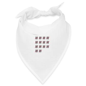 70 - Bandana Dreieckstuch - Weiß - Vorne