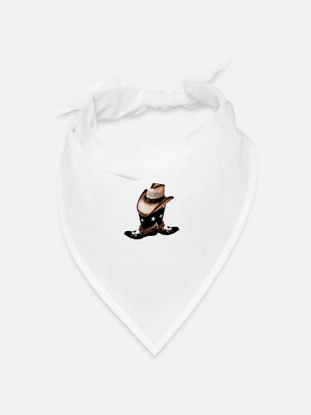 country - Bandana Dreieckstuch - Weiß