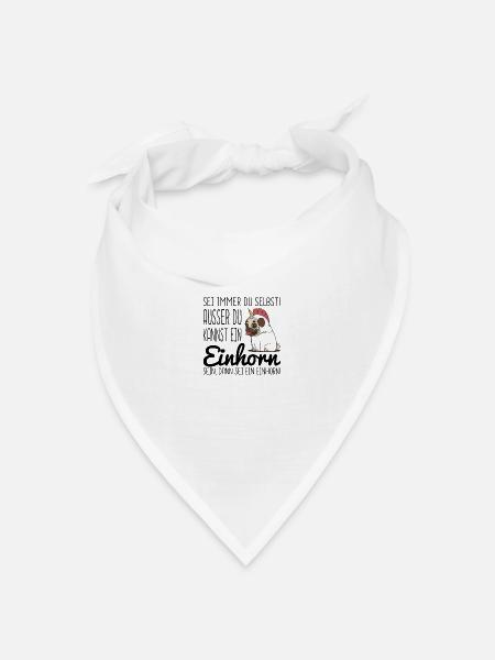 EINHORN DOG - Bandana Dreieckstuch - Weiß