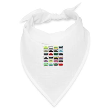K7 artichok vintage - Bandana Dreieckstuch - Weiß - Vorne
