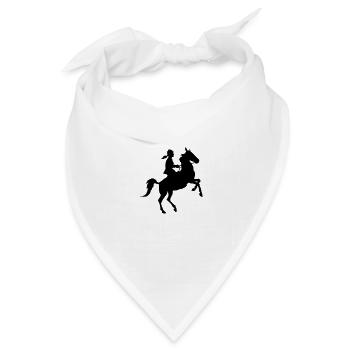 Reiterin - Bandana Dreieckstuch - Weiß - Vorne