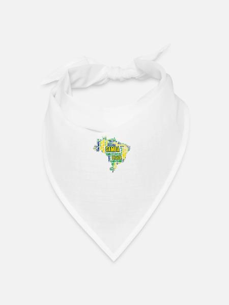 Samba - Bandana Dreieckstuch - Weiß