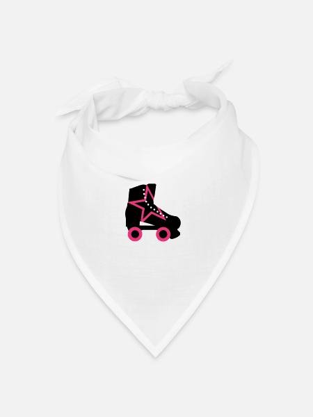 rollschuh - Bandana Dreieckstuch - Weiß