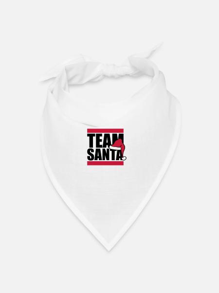 freunde crew team frohe christmas weihnachtsmann n - Bandana Dreieckstuch - Weiß