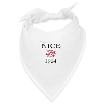 Nizza Origin 1904 - Bandana Dreieckstuch - Weiß - Vorne