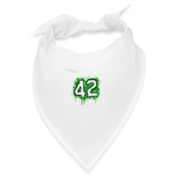 Saint-Étienne 42 bigdirt - Bandana Dreieckstuch - Weiß - Vorne