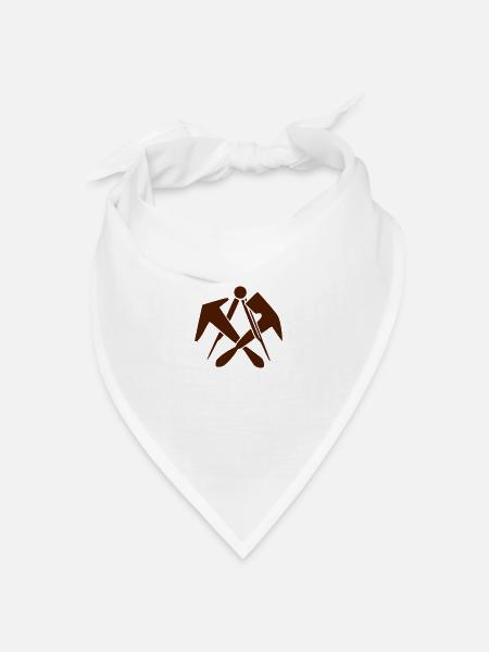 Dachdecker - Bandana Dreieckstuch - Weiß