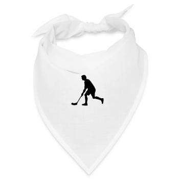Floorball - Bandana Dreieckstuch - Weiß - Vorne