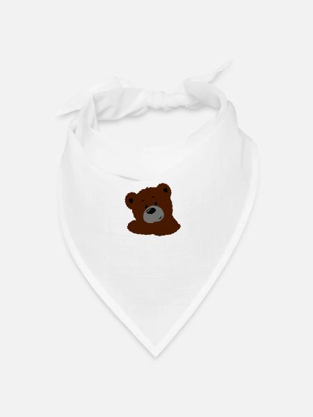 Teddy - Bandana Dreieckstuch - Weiß